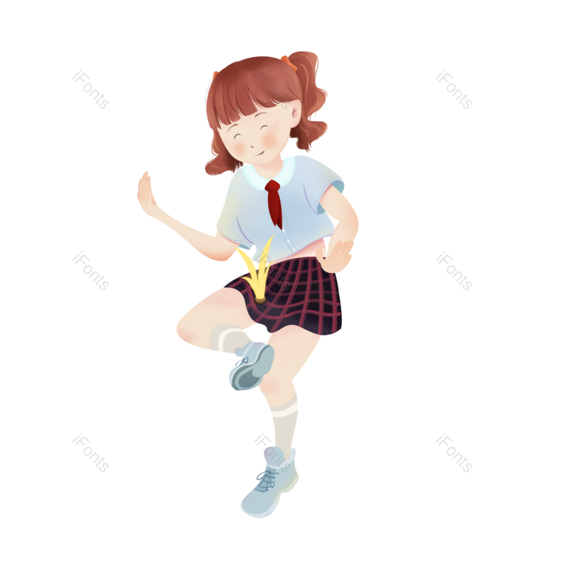 复古图片,童年元素,小女孩PNG,游戏免抠素材